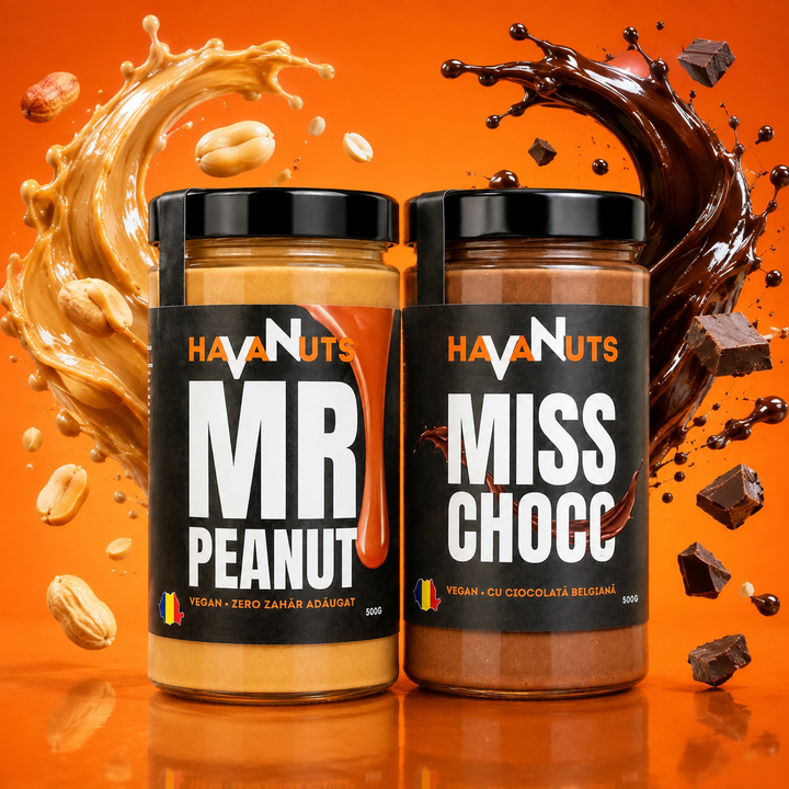 Pachet DUO Familie – MR PEANUT 500 g + MISS CHOCO 500 g